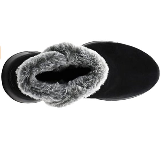 Skechers Faux Fur Booties - Black - Picture 2 of 4
